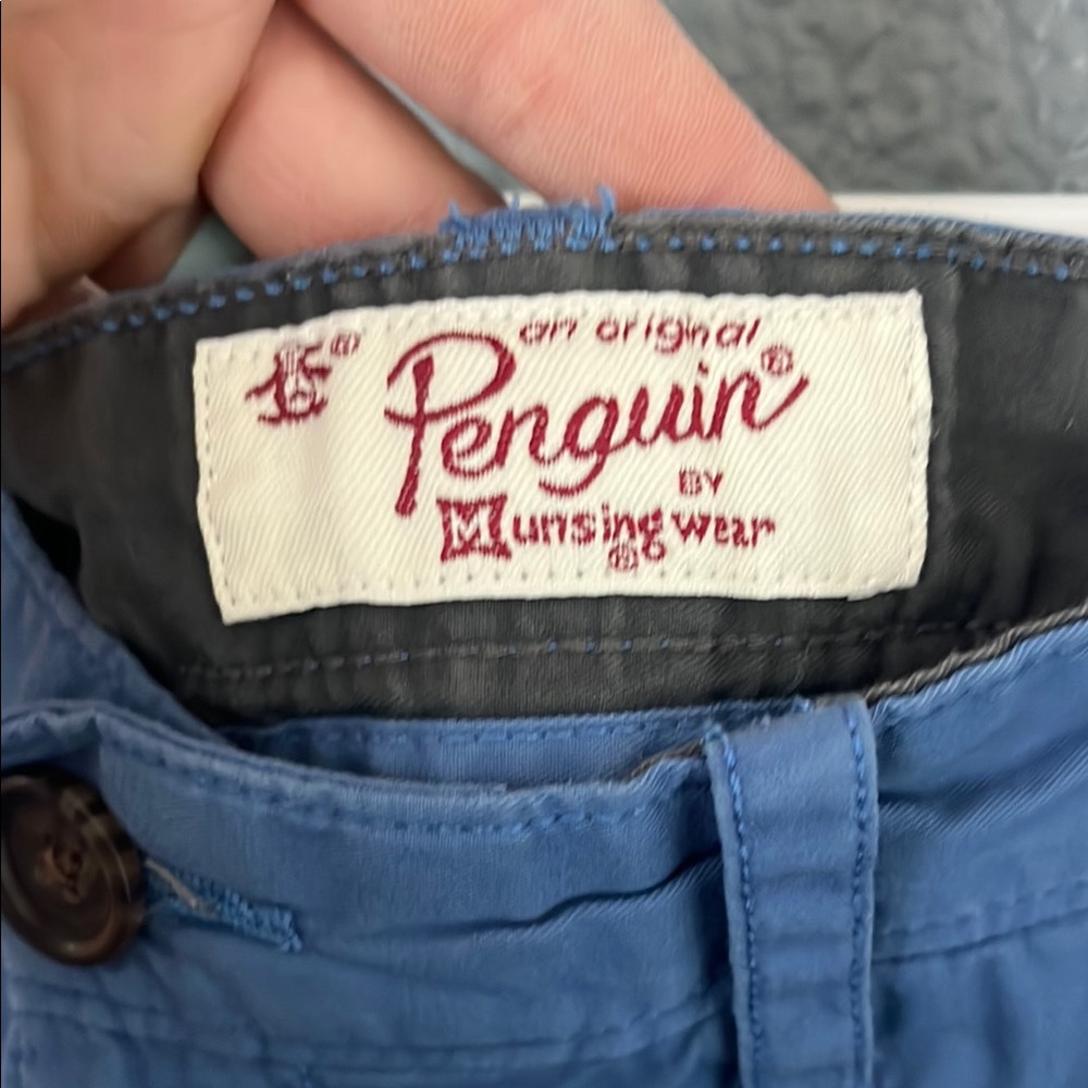 Men's Blue original Penguin Pants 33x32 - Picture 2 of 7